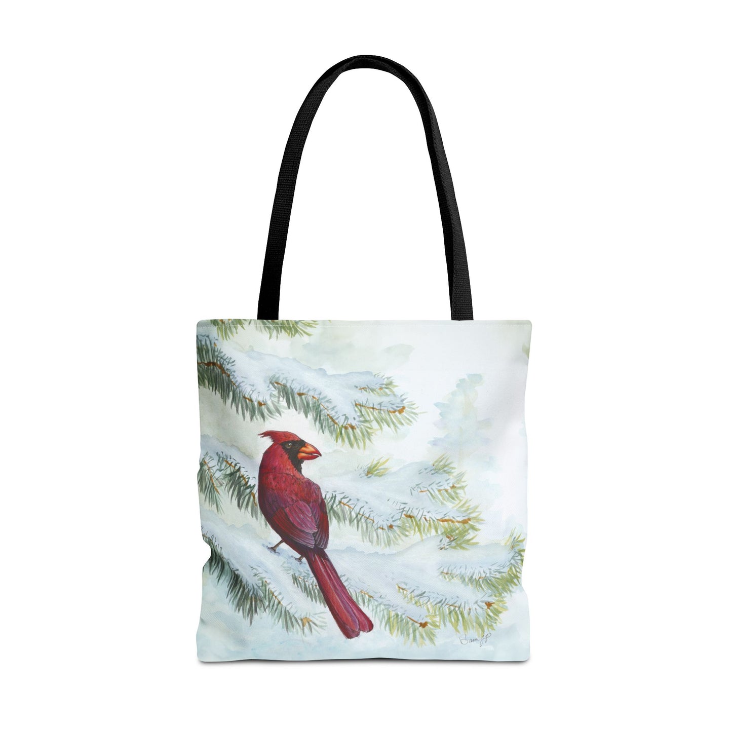 "Vermillion Winter" Tote Bag