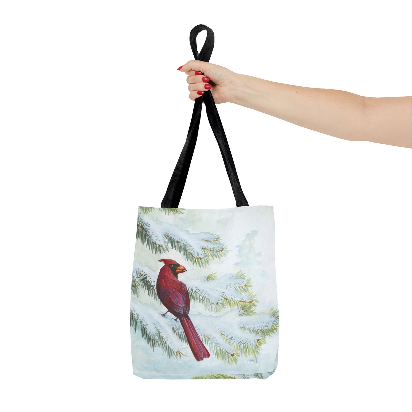 "Vermillion Winter" Tote Bag