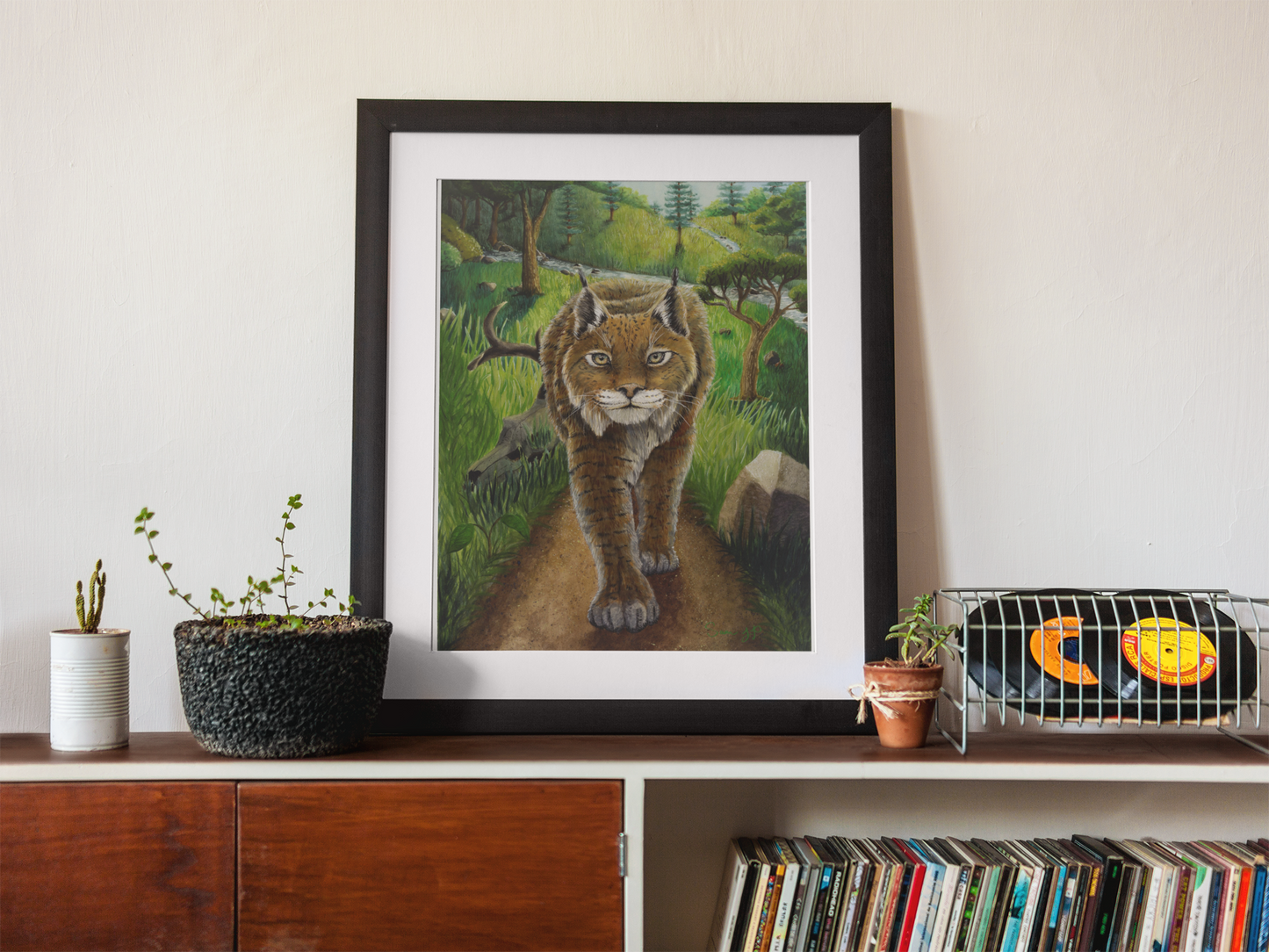 "Catamounts Boscage", Print of Original Watercolor
