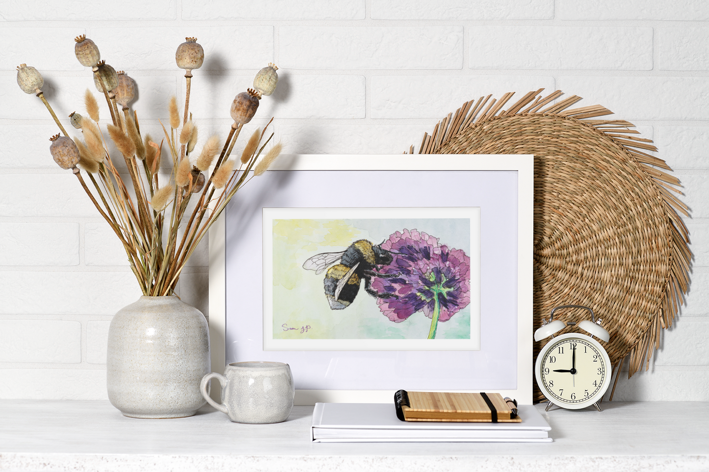 "Floccose", Print of Original Watercolor