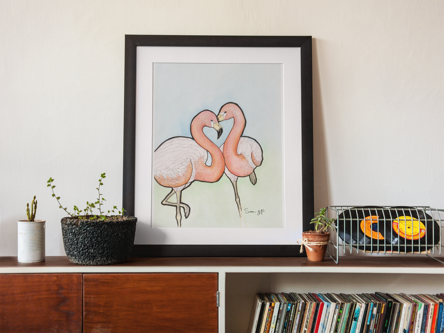 "Fuchsia", Print of Original Watercolor