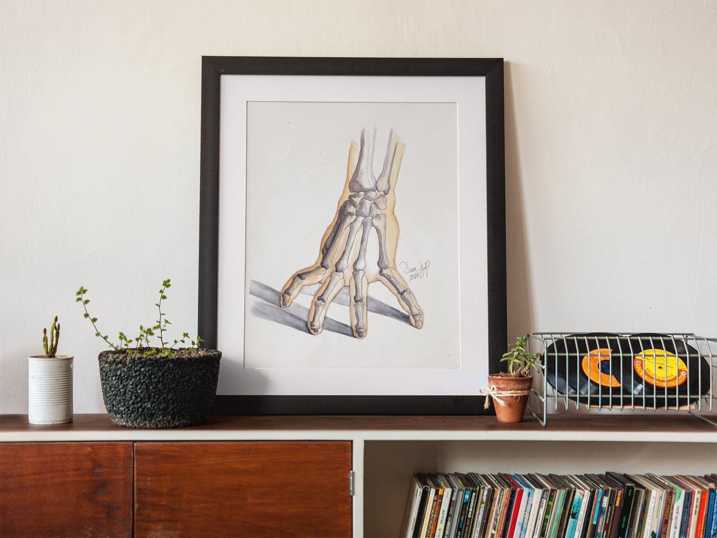 "Hand Study", Print of Original Watercolor