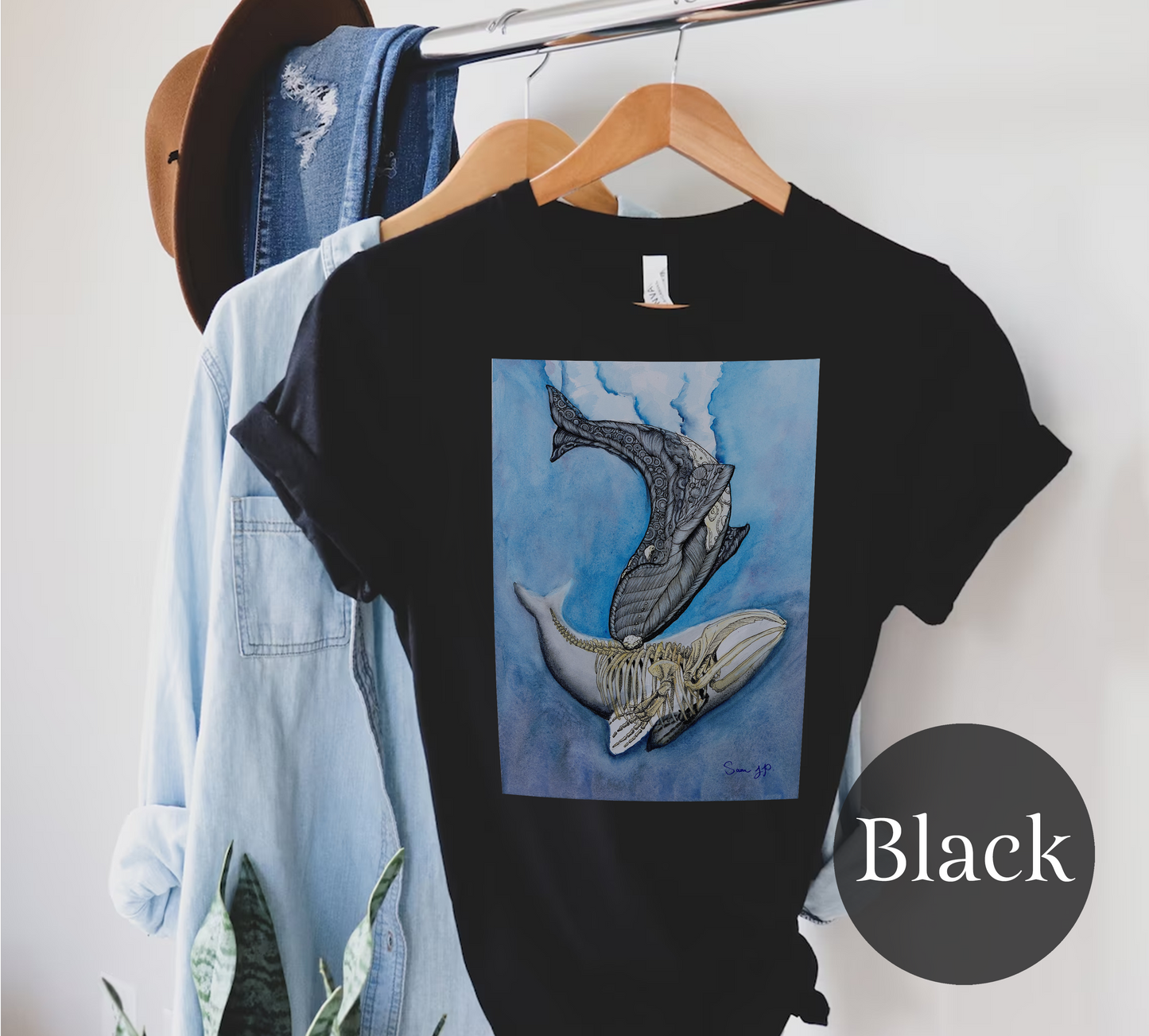 "North Right Whale Study," Unisex T-Shirt