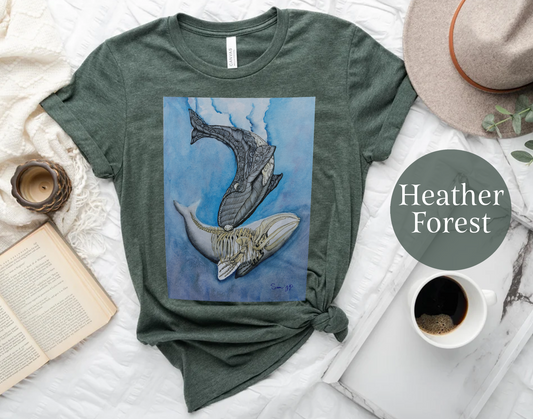 "North Right Whale Study," Unisex T-Shirt
