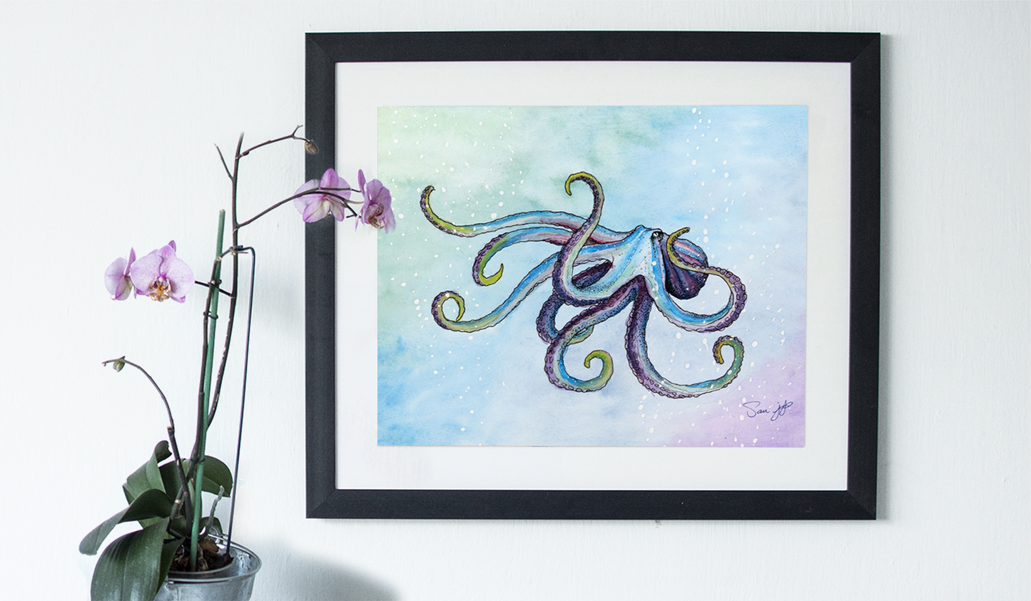 "Shoal", Print of Original Watercolor