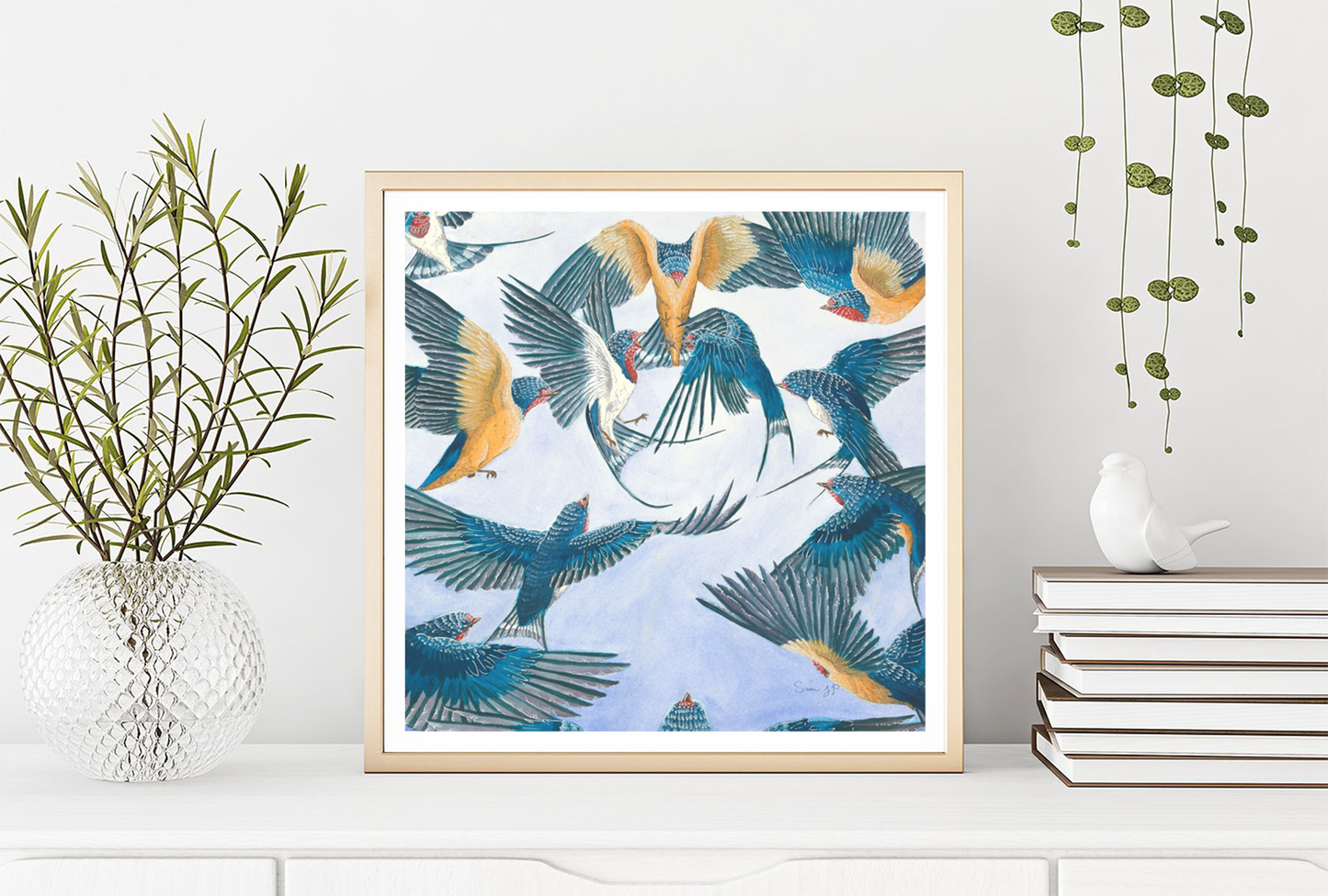 "Swarm", Print of Original Watercolor