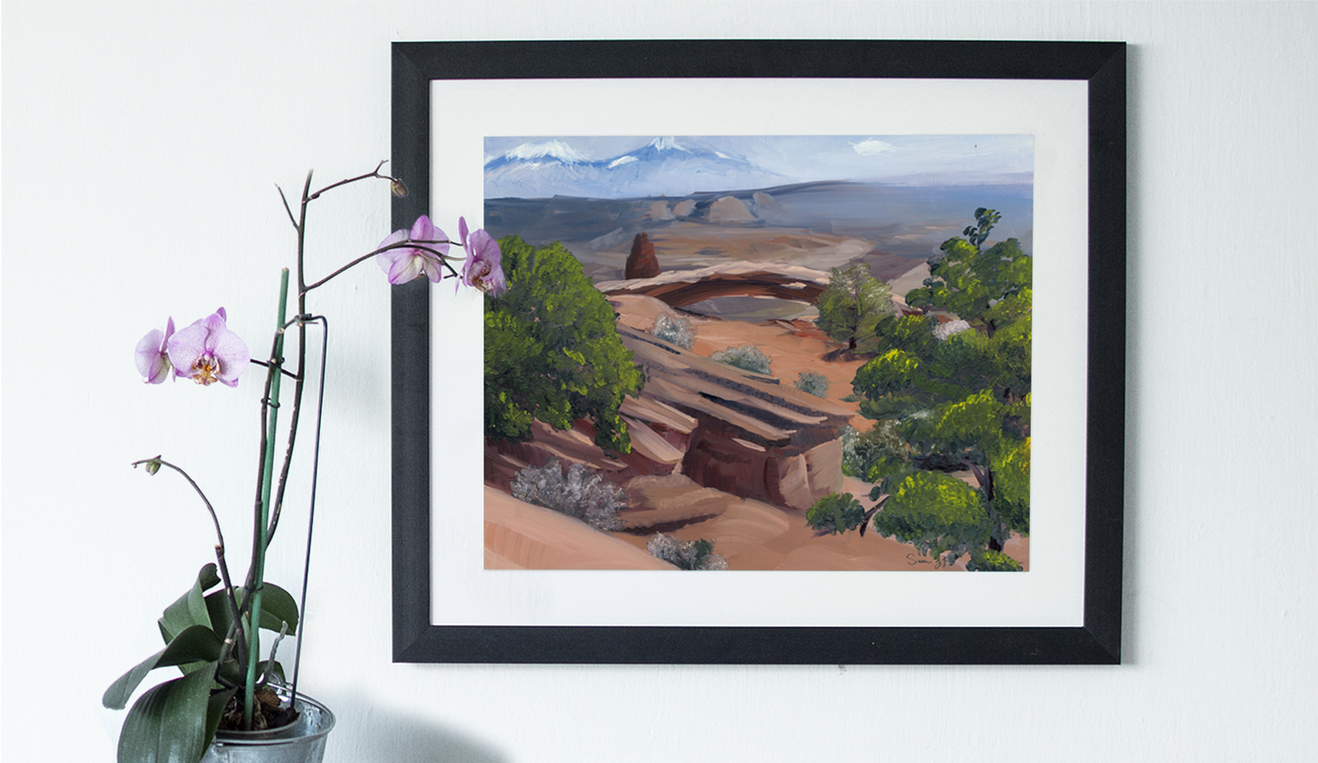 "Utah Landscape", Print of Original Oil Painting