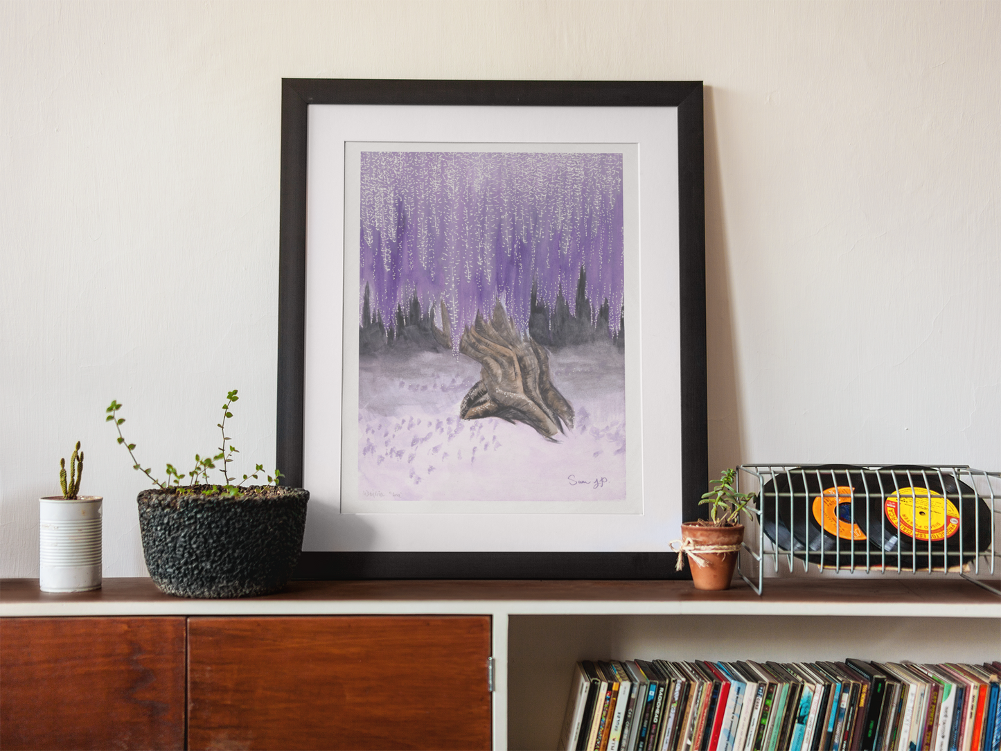"Wisteria Tree" Print of Original Watercolor