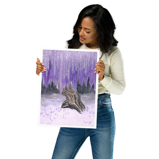 "Wisteria Tree" Print of Original Watercolor