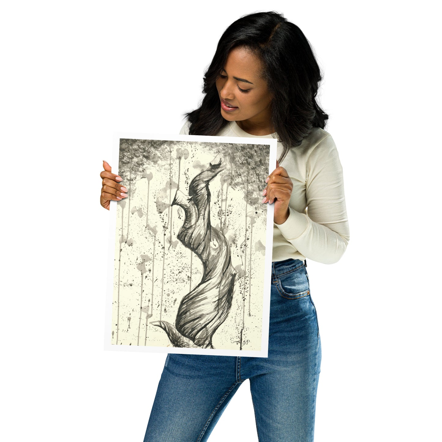 "Twisted Branch", Print of Original Ink Illustration