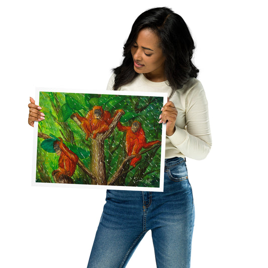 "Converge", Print of Original Watercolor