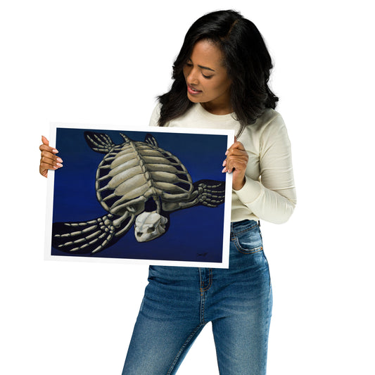 "Ossein" Print of Original Acrylic Painting