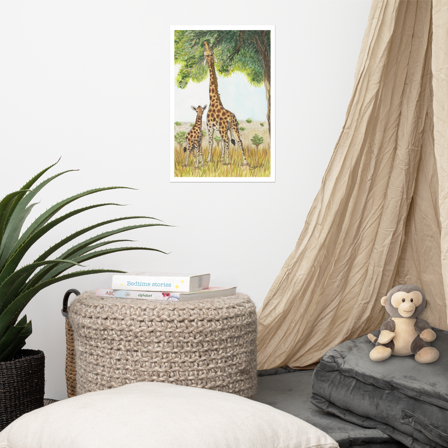 "Reach" Print of Original Watercolor