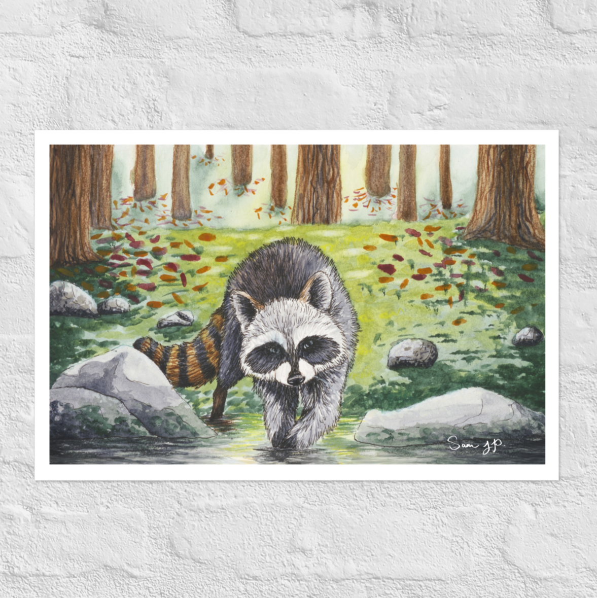 "Rabble, Growth" Print of Original Watercolor and Ink