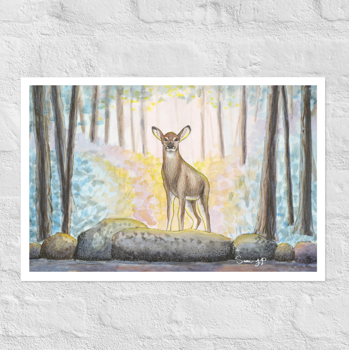 "Echo, Dawn" Print of Original Watercolor