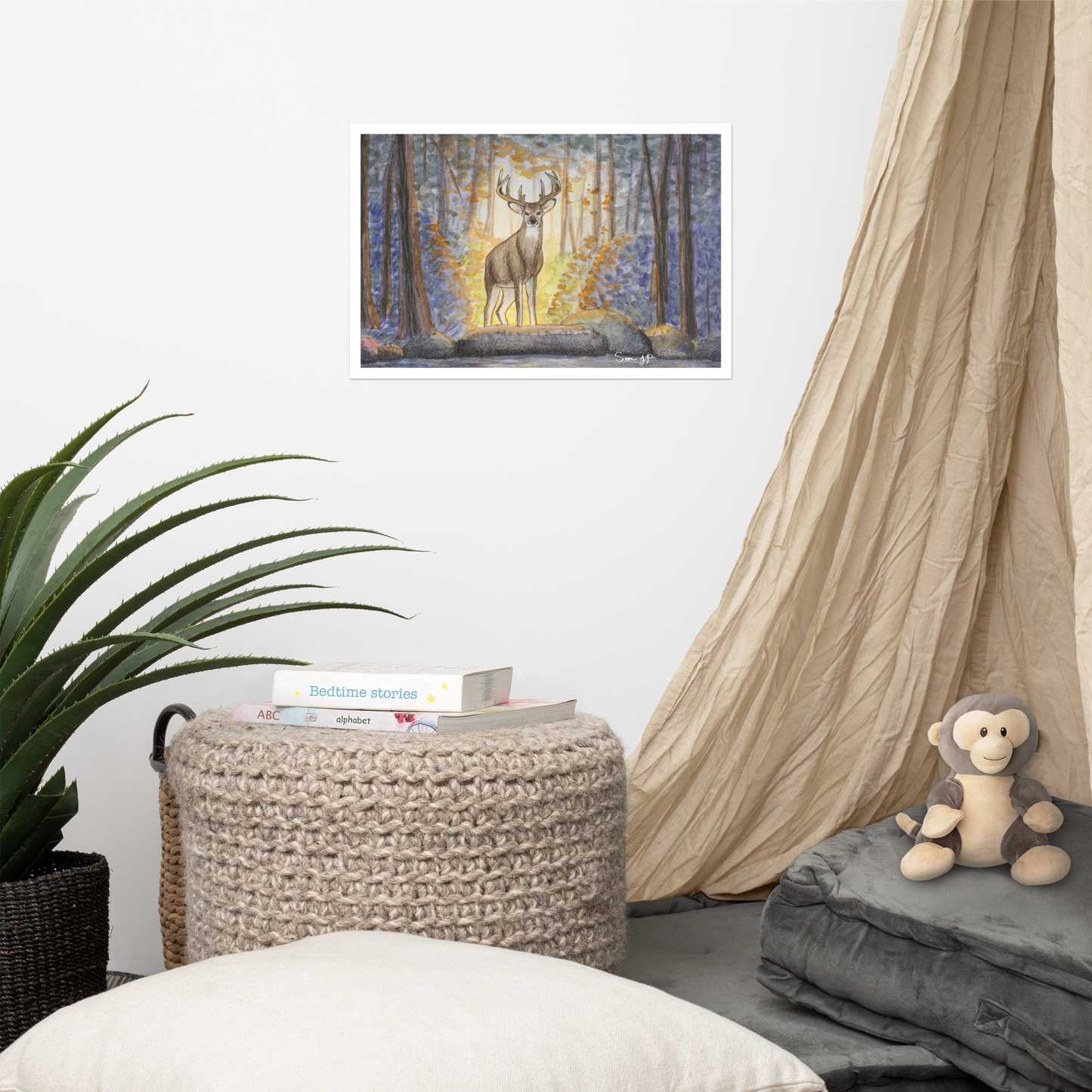 "Echo, Dusk" Print of Original Watercolor