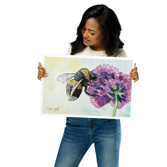 "Floccose", Print of Original Watercolor