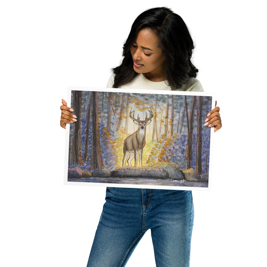 "Echo, Dusk" Print of Original Watercolor