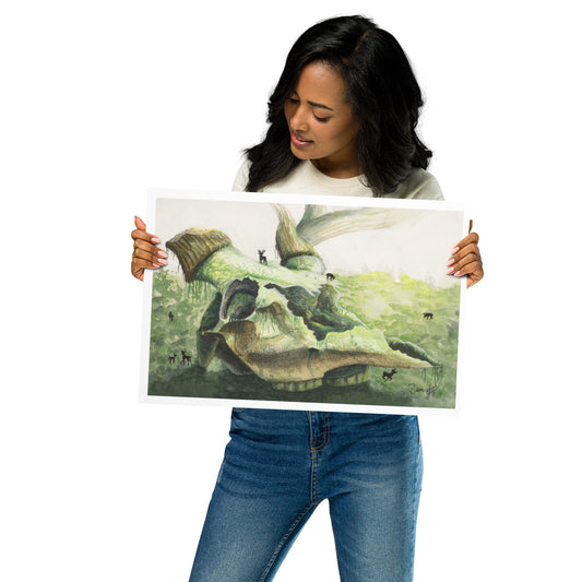 "Perish" Print of Original Watercolor