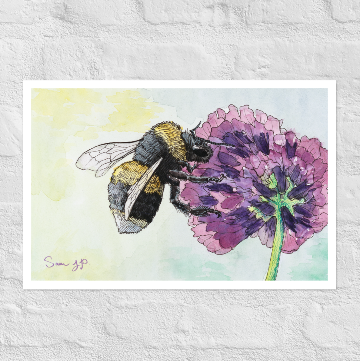 "Floccose", Print of Original Watercolor