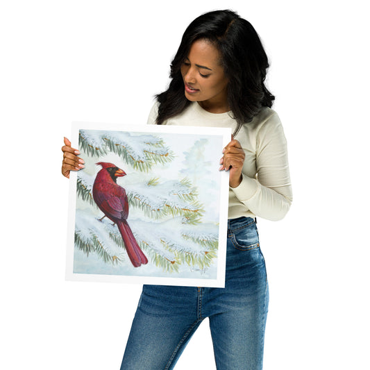 "Vermilion Winter" Print of Original Watercolor