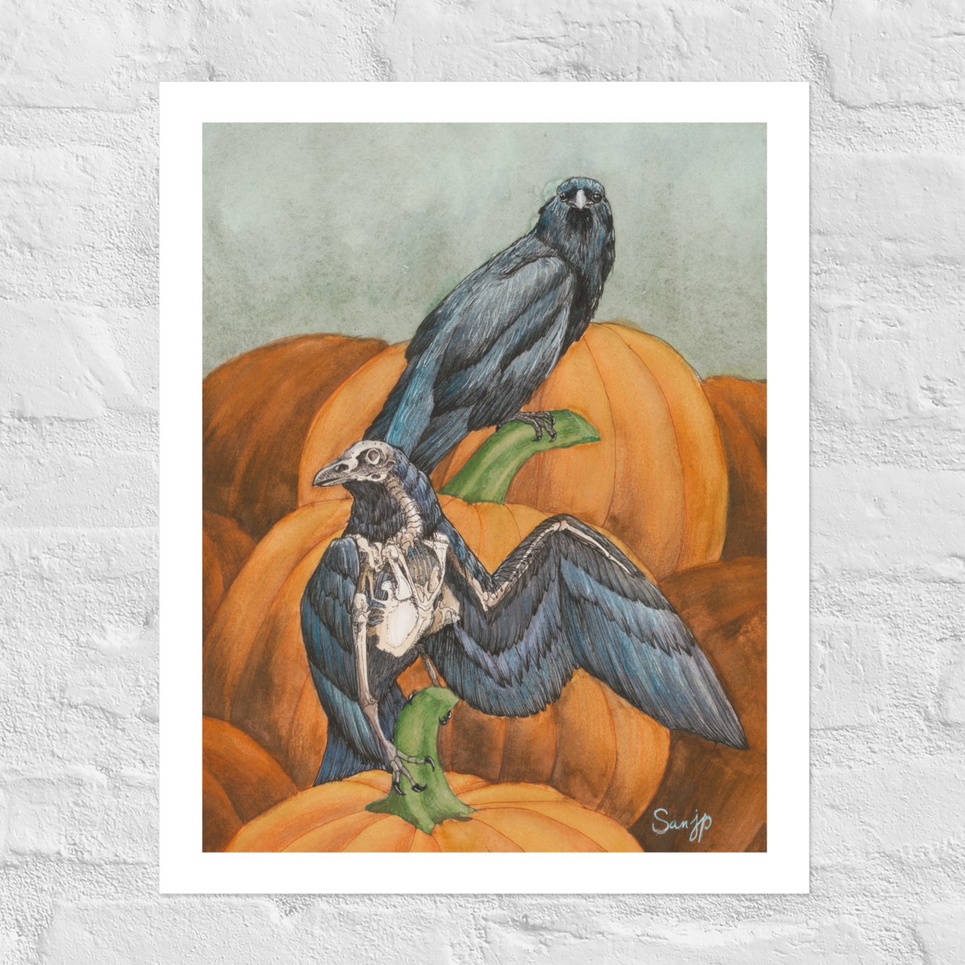 "Augury" Print of Original Watercolor