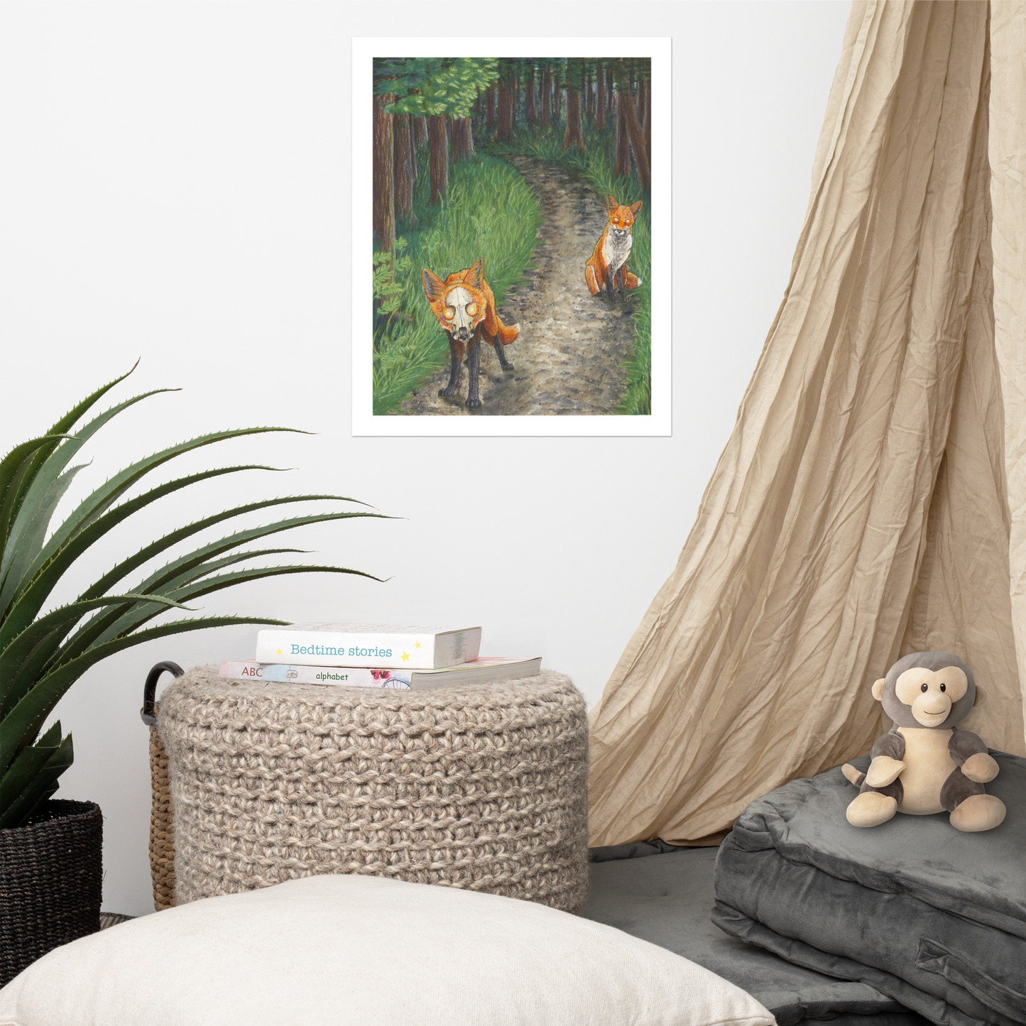 "Mischief" Print of Original Watercolor