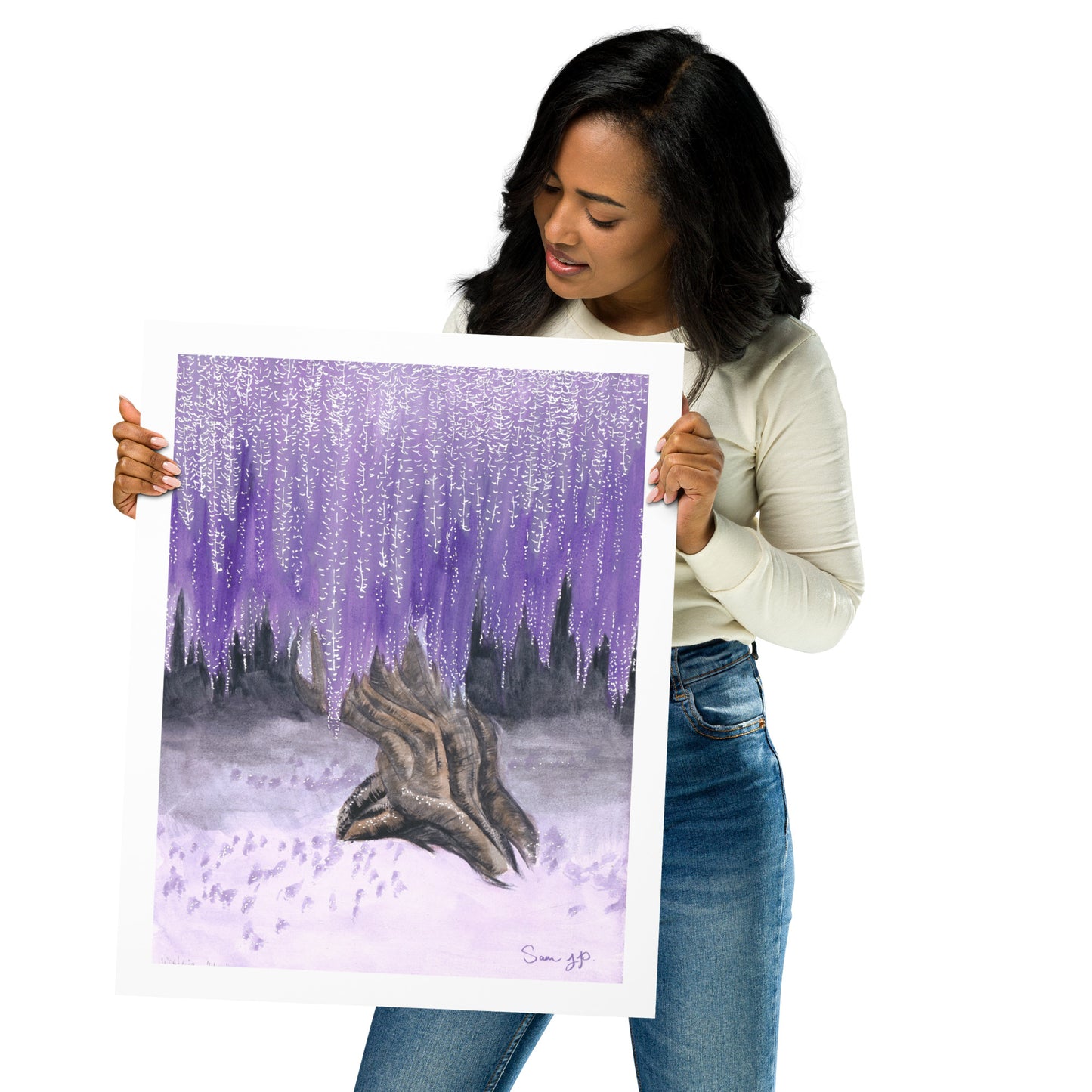 "Wisteria Tree" Print of Original Watercolor