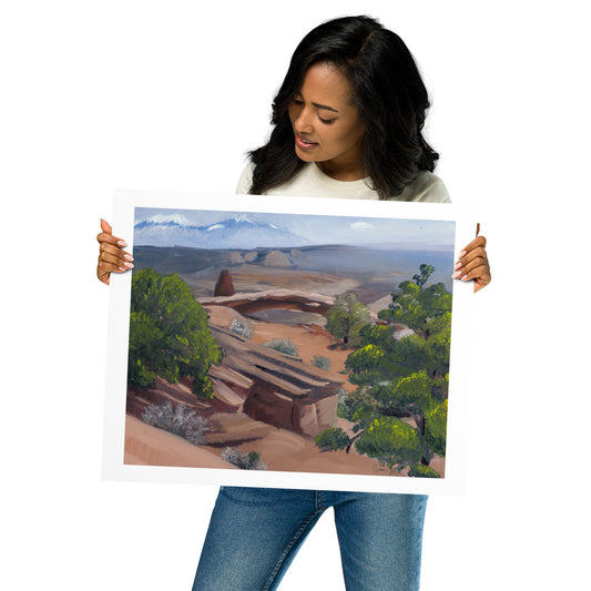 "Utah Landscape", Print of Original Oil Painting