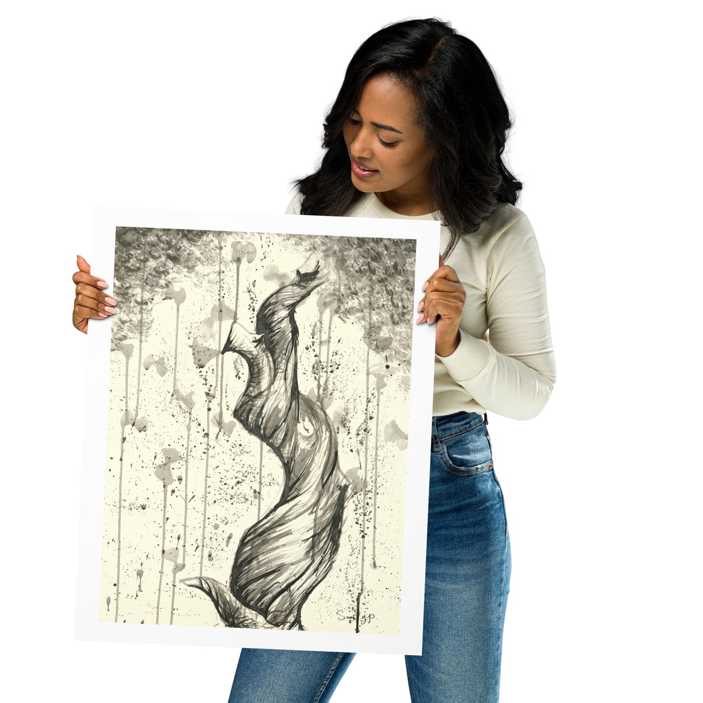 "Twisted Branch", Print of Original Ink Illustration