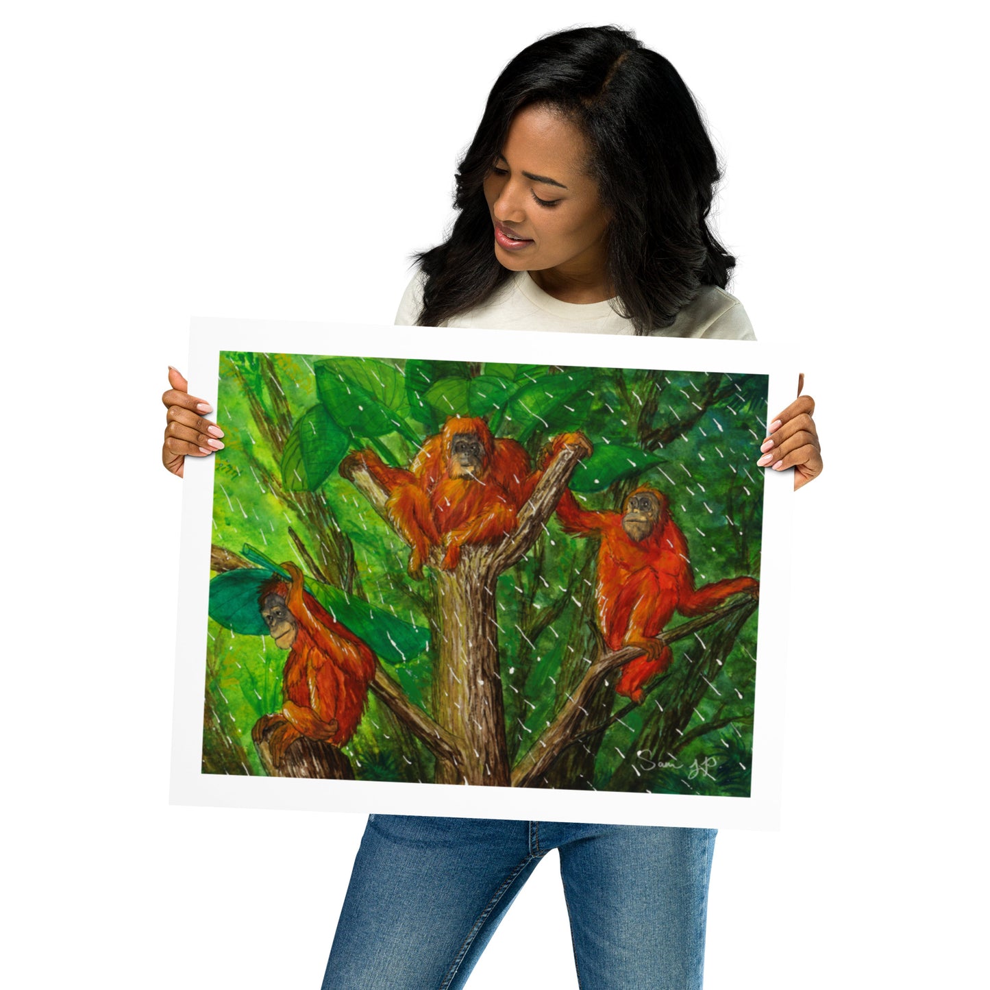 "Converge", Print of Original Watercolor