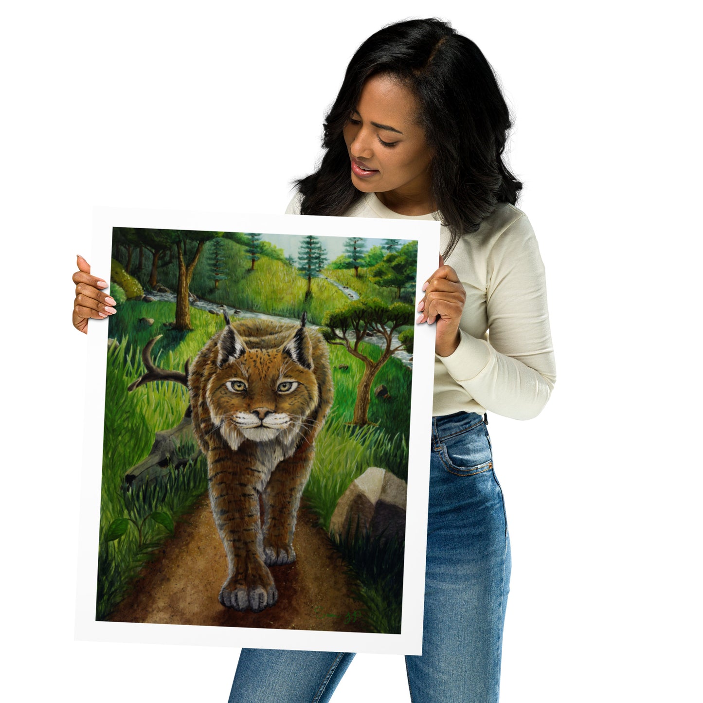 "Catamounts Boscage", Print of Original Watercolor