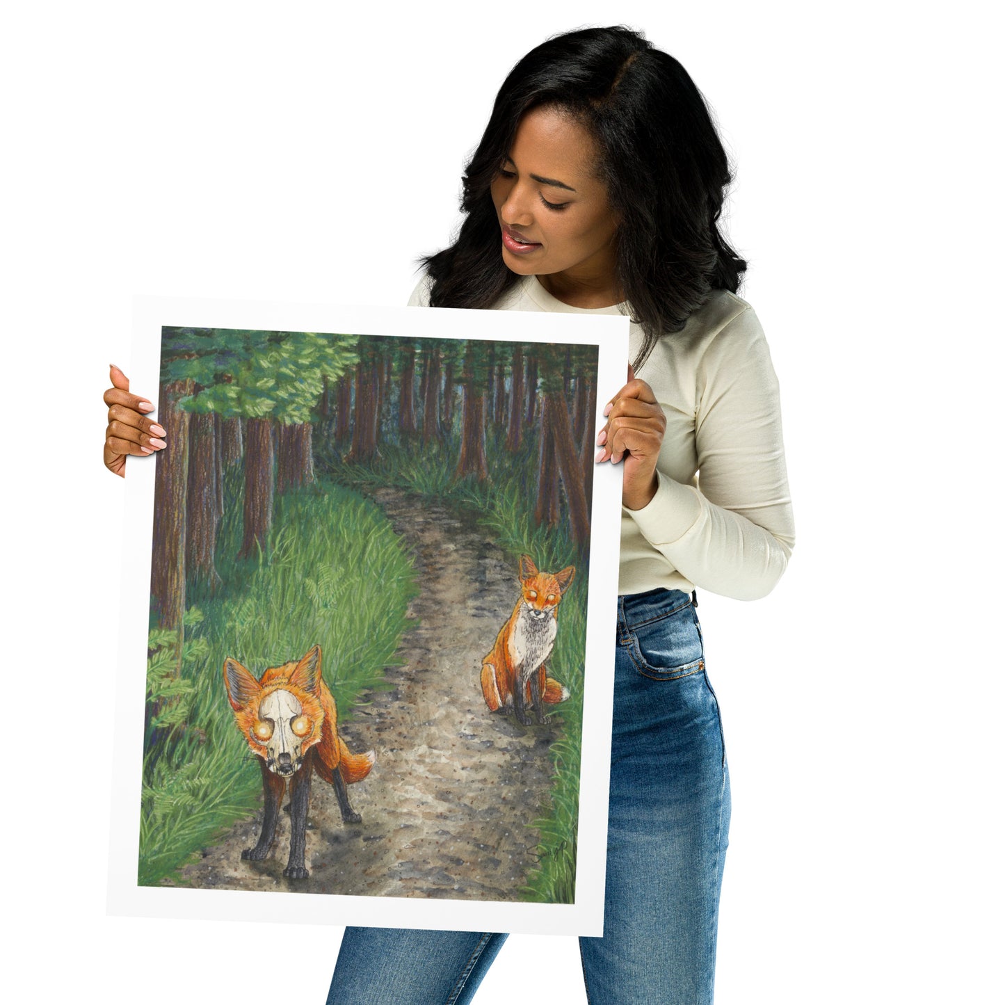 "Mischief" Print of Original Watercolor