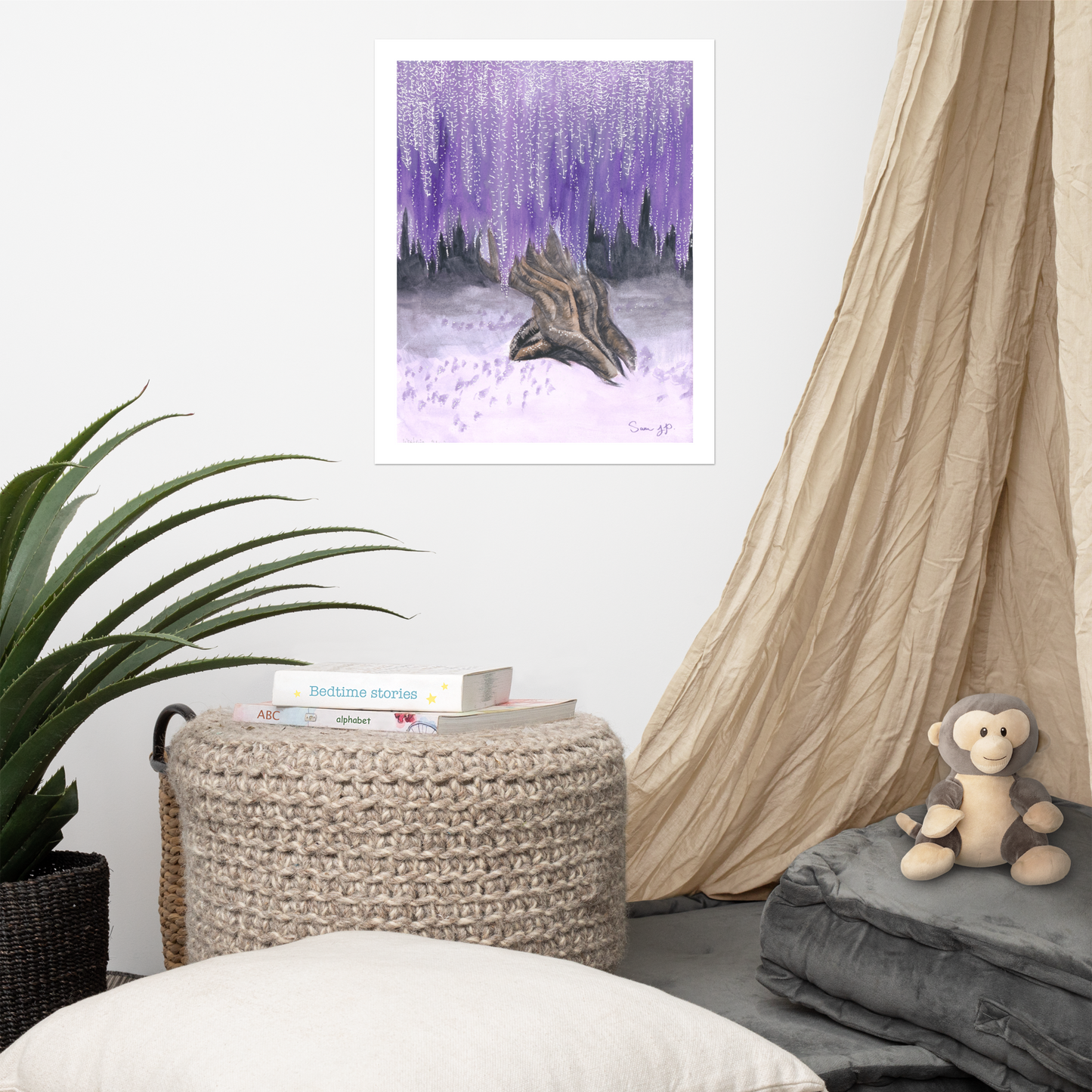 "Wisteria Tree" Print of Original Watercolor