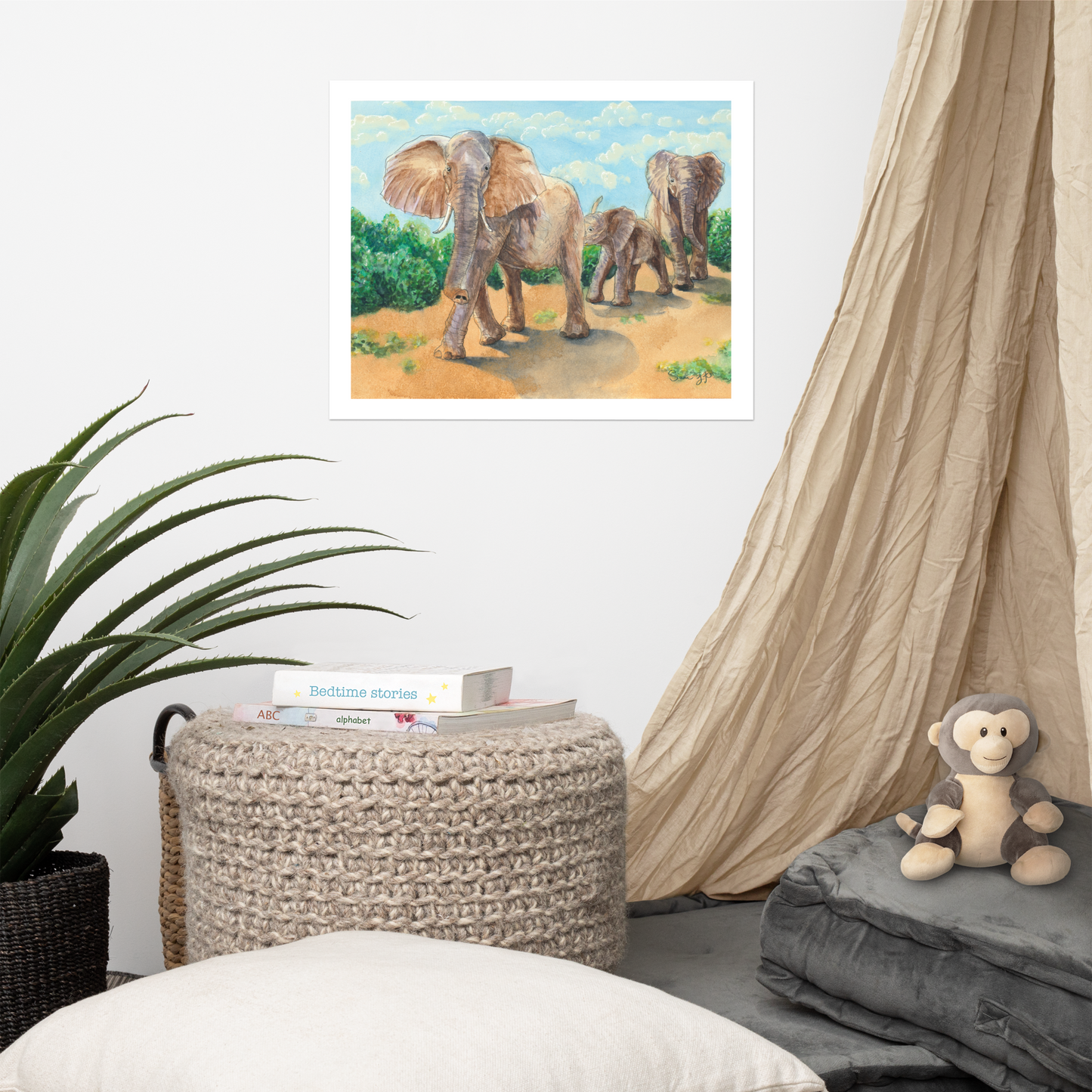 "March", Print of Original Watercolor