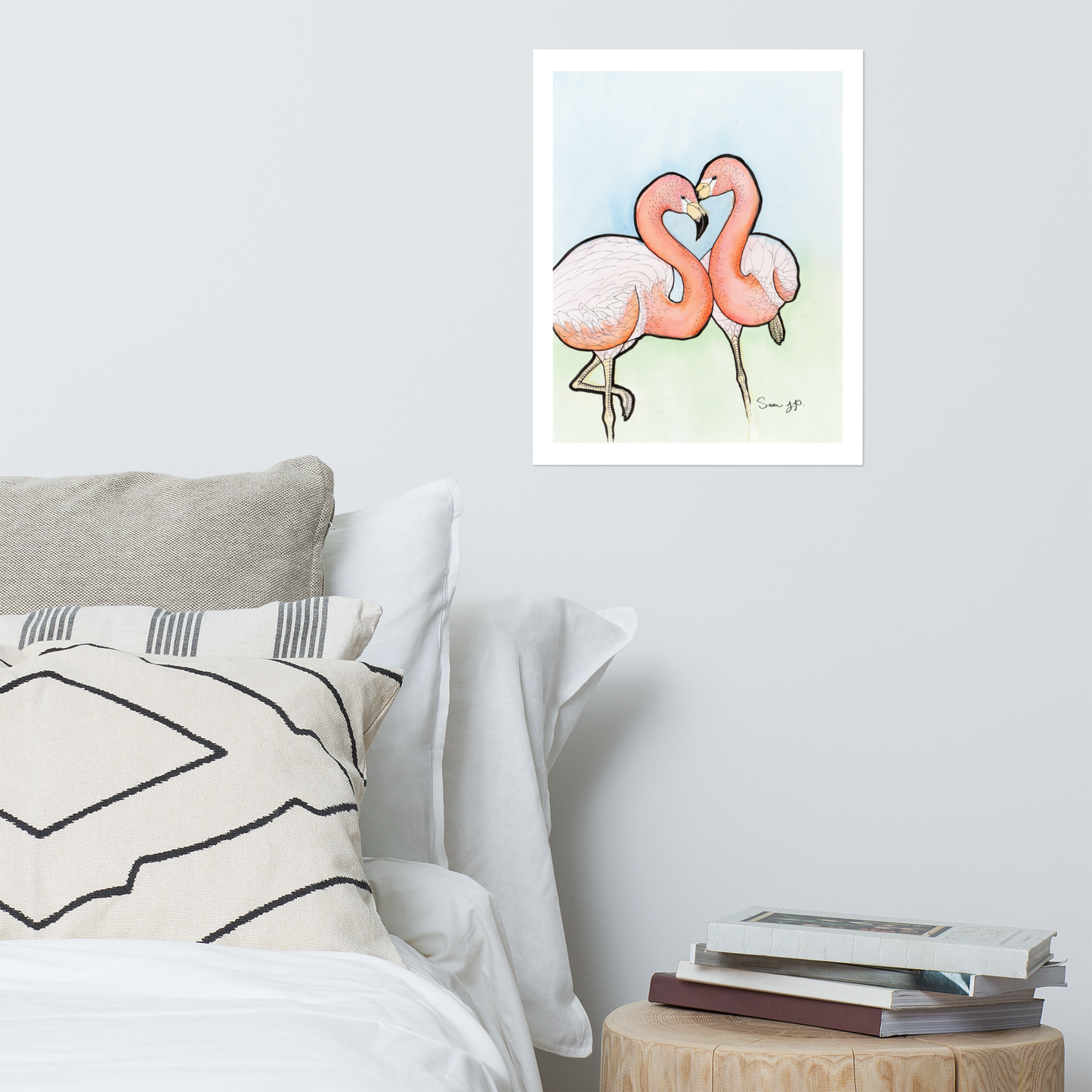 "Fuchsia", Print of Original Watercolor