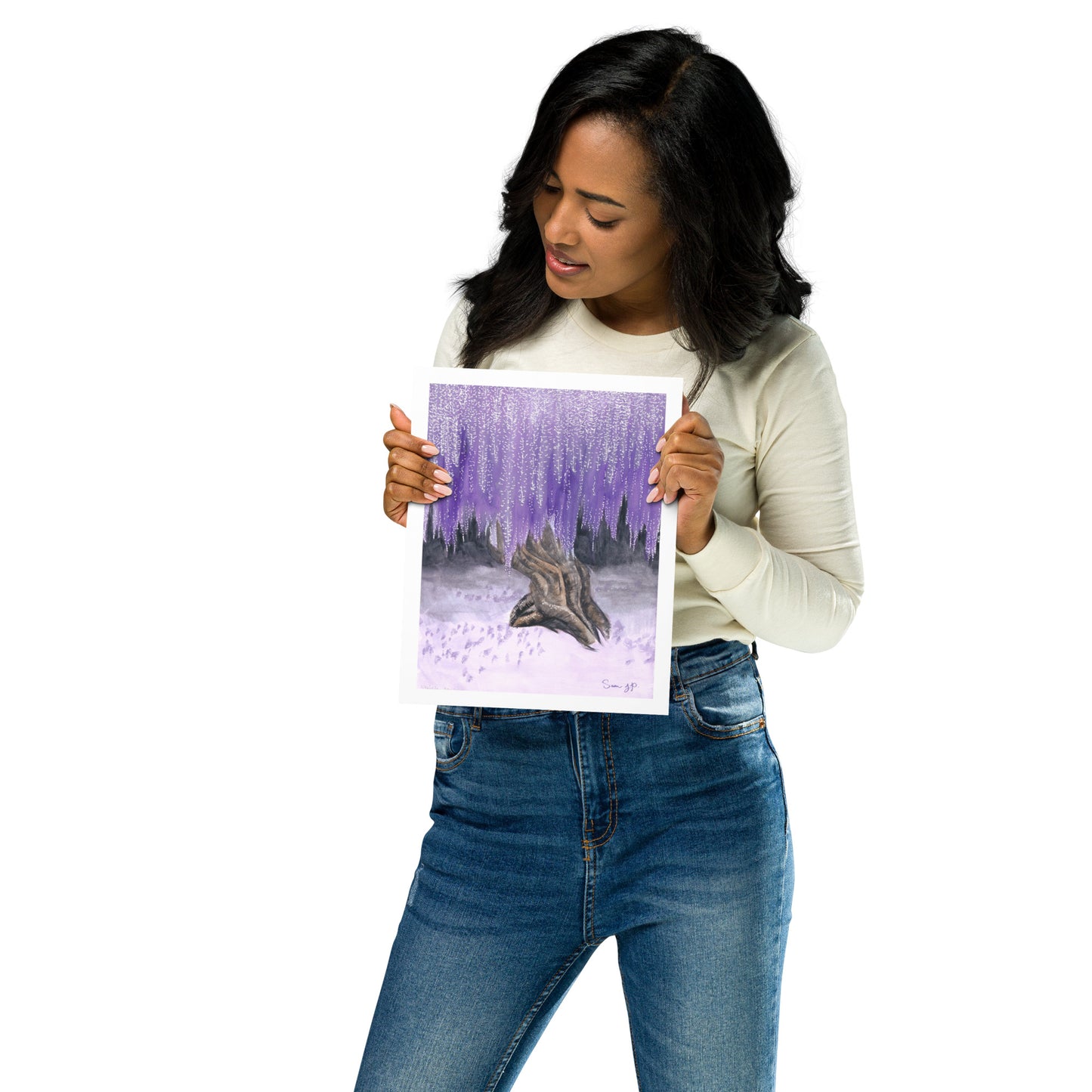 "Wisteria Tree" Print of Original Watercolor