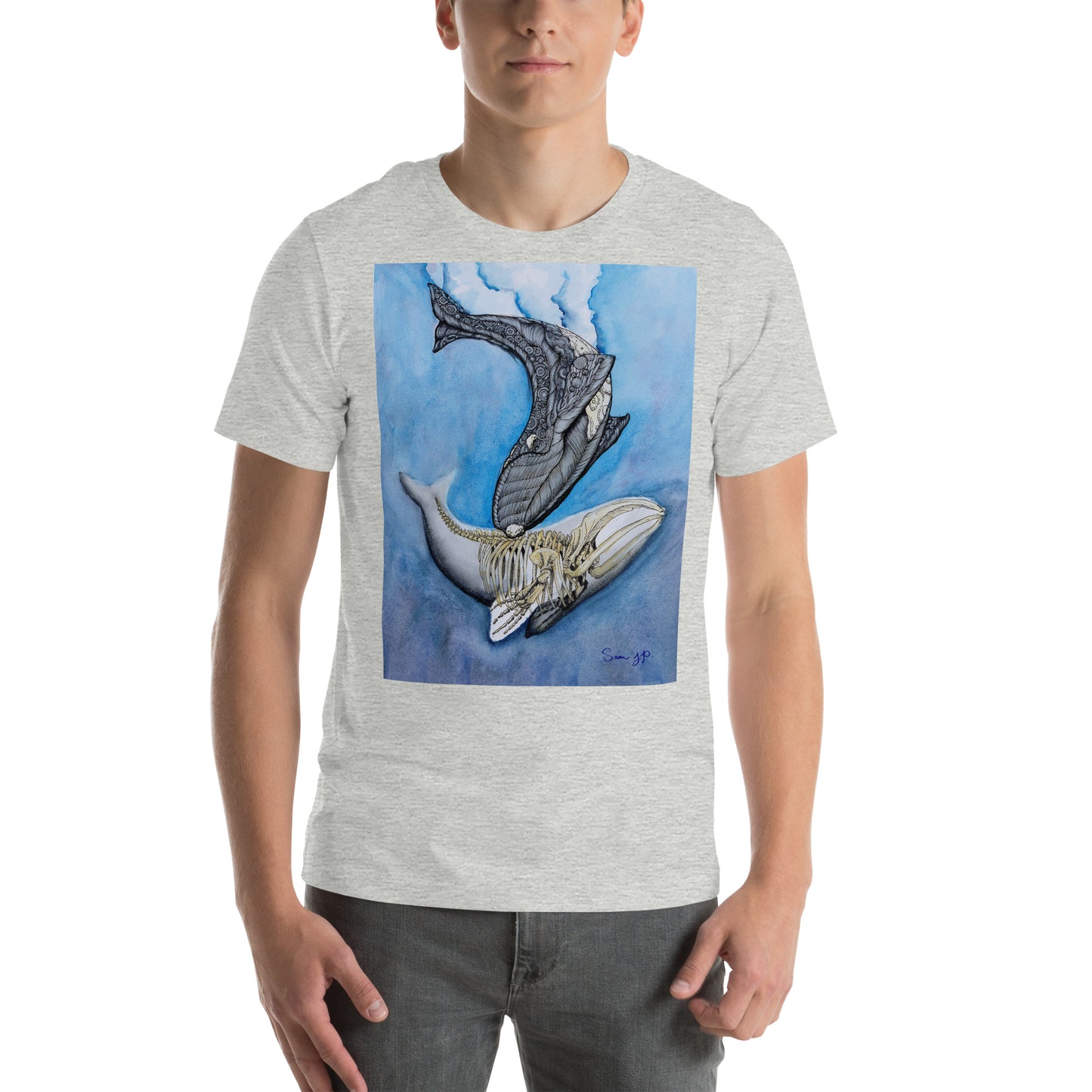 "North Right Whale Study," Unisex T-Shirt