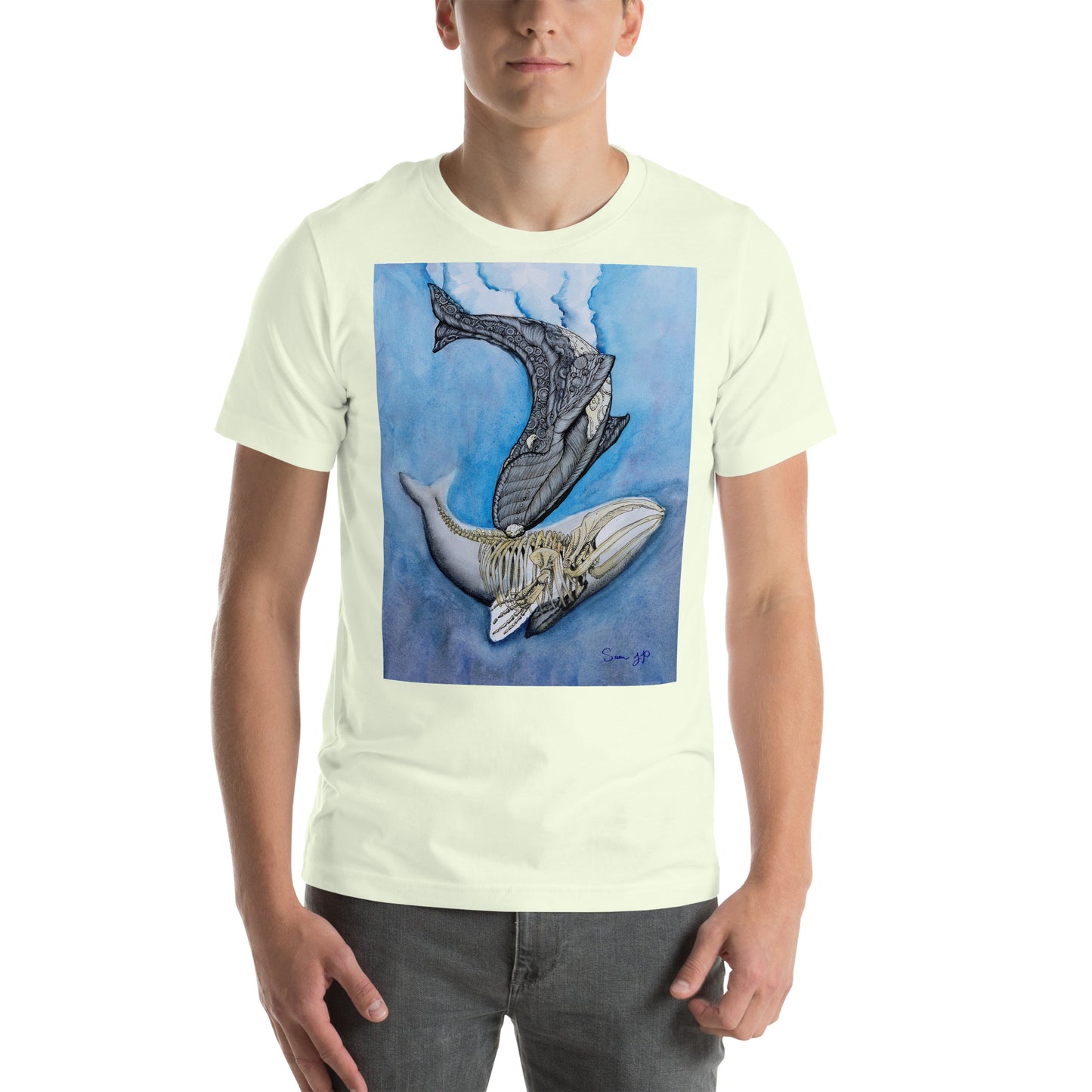 "North Right Whale Study," Unisex T-Shirt