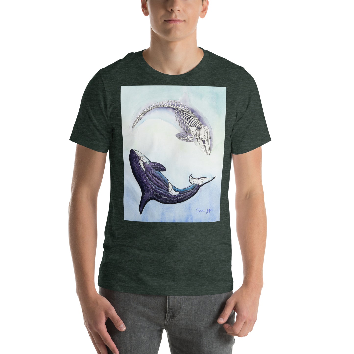 "Orca Study," Unisex T-Shirt