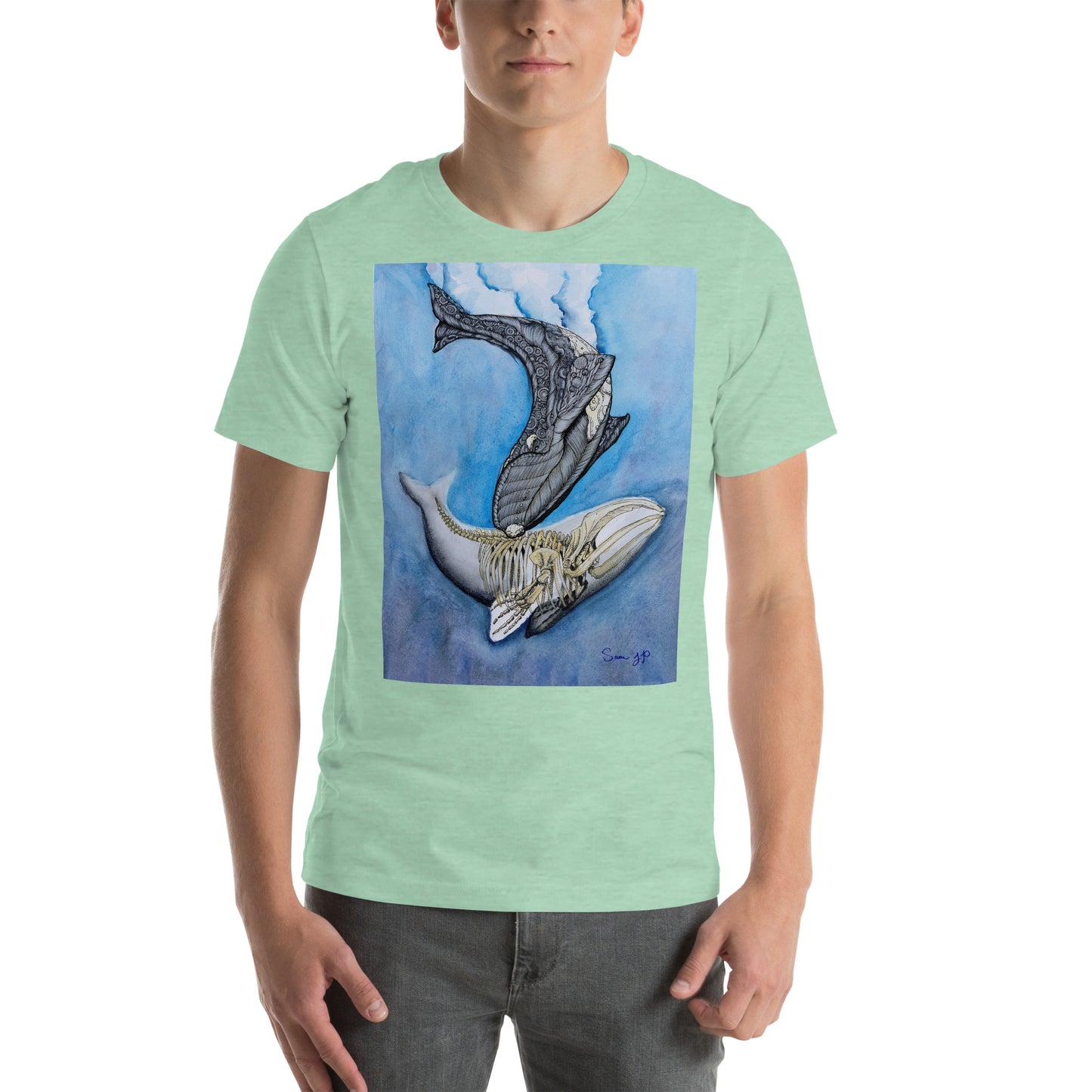 "North Right Whale Study," Unisex T-Shirt