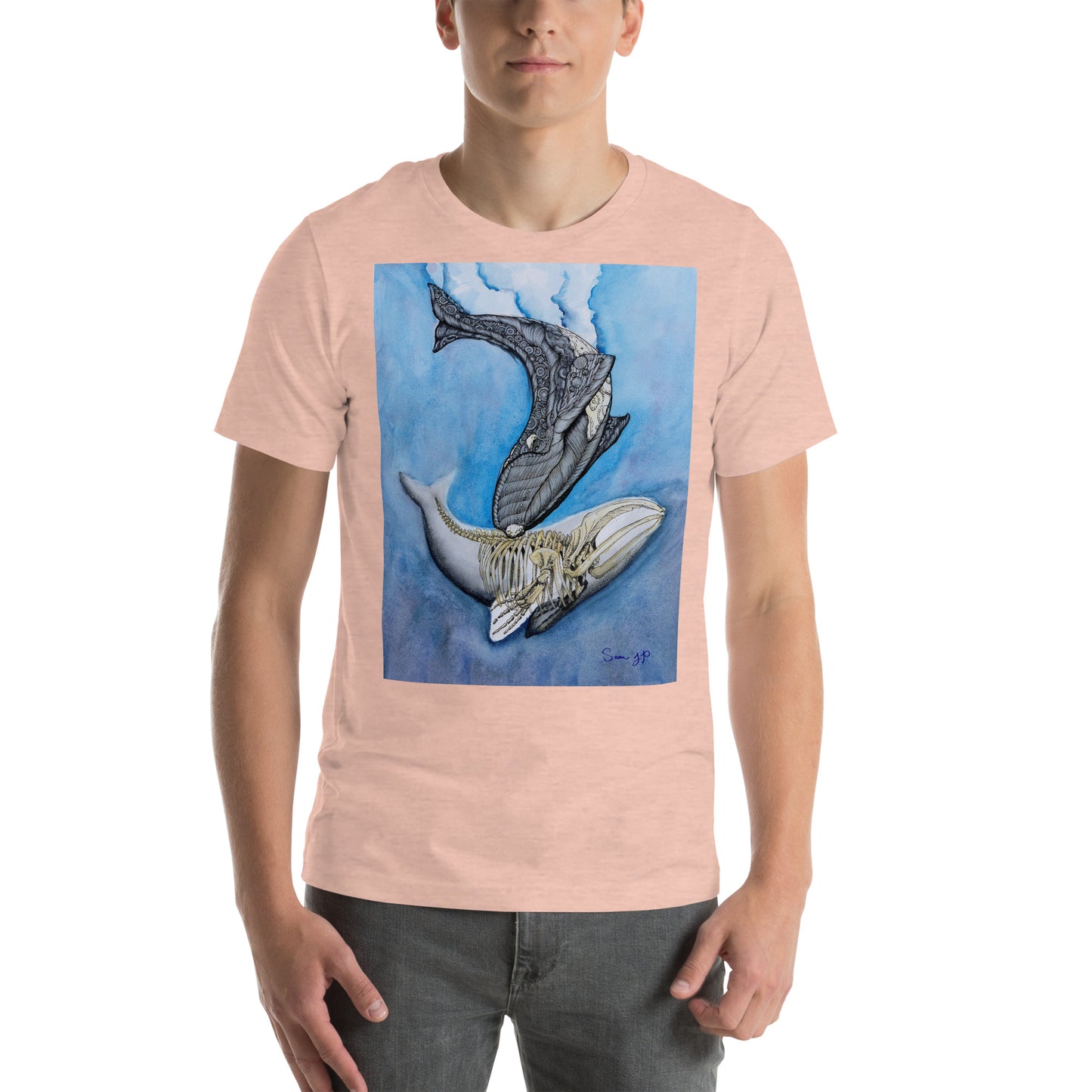 "North Right Whale Study," Unisex T-Shirt