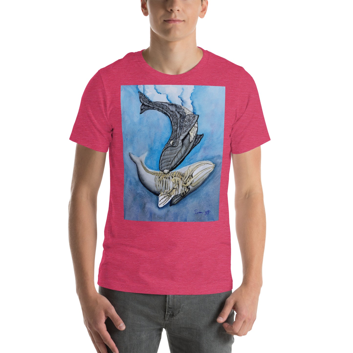 "North Right Whale Study," Unisex T-Shirt
