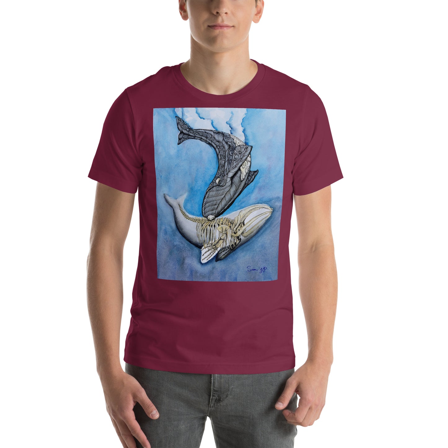 "North Right Whale Study," Unisex T-Shirt