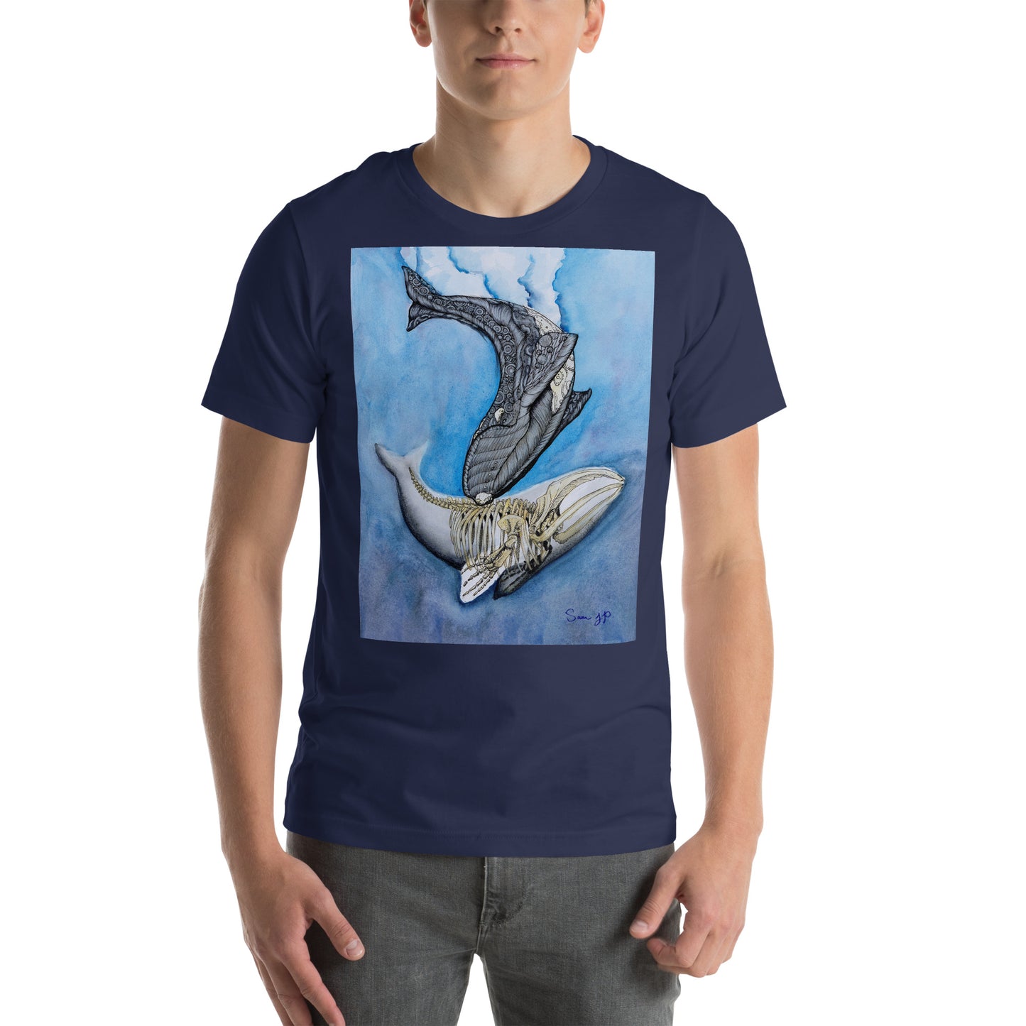 "North Right Whale Study," Unisex T-Shirt