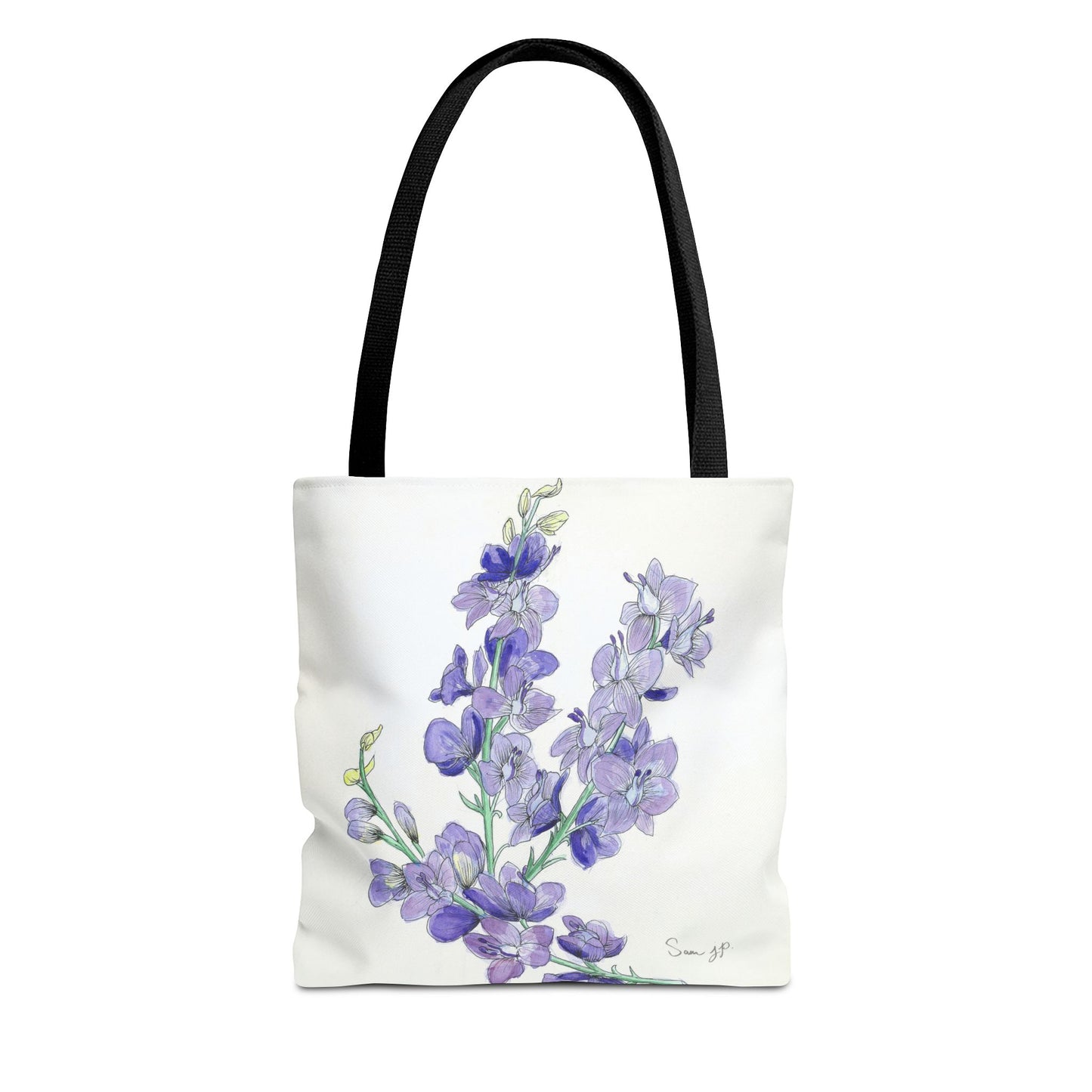 "Larkspur Study" Tote Bag