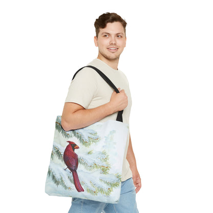 "Vermillion Winter" Tote Bag
