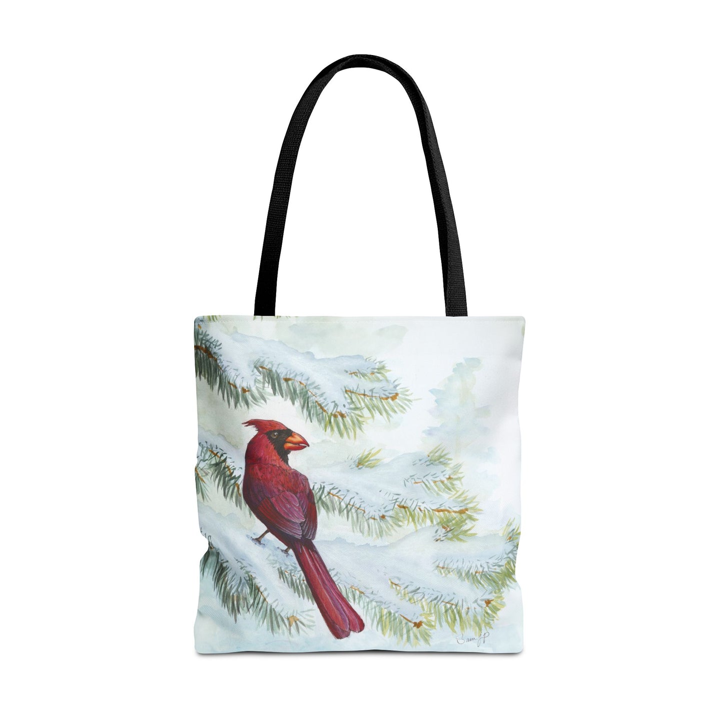 "Vermillion Winter" Tote Bag