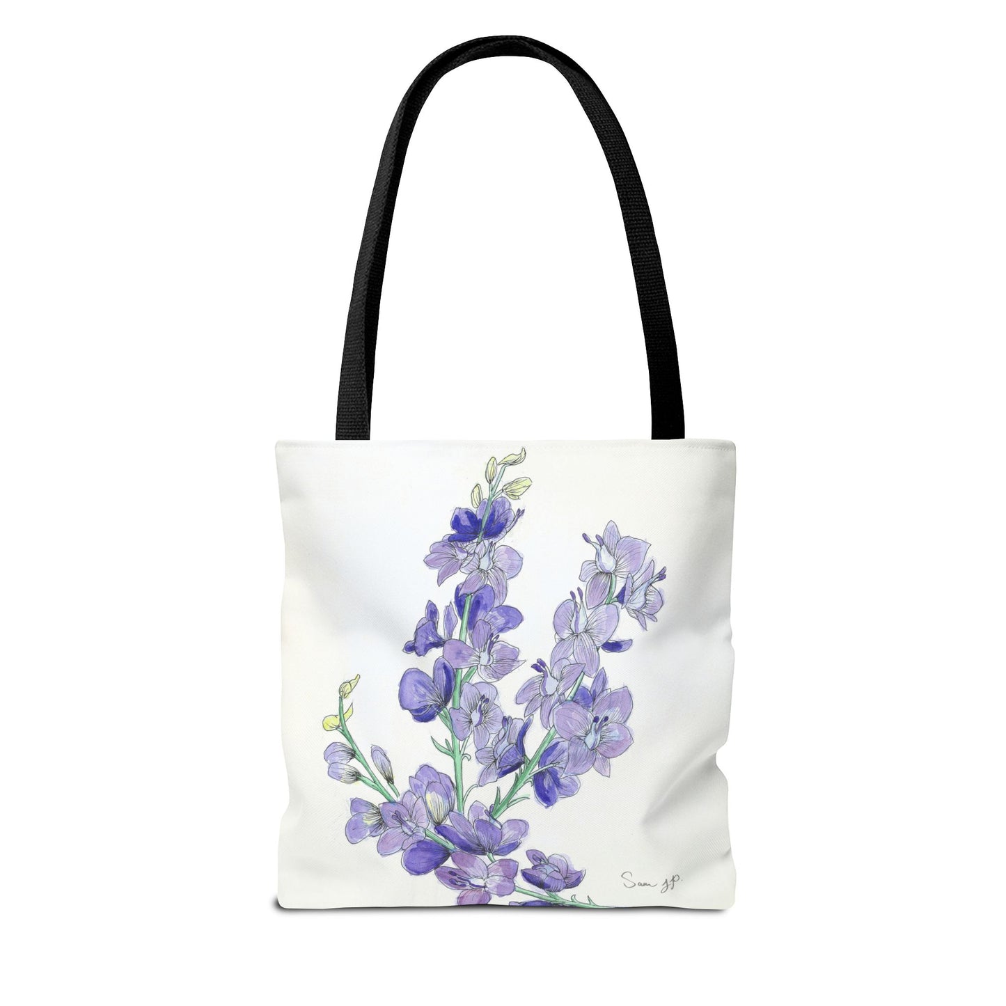 "Larkspur Study" Tote Bag