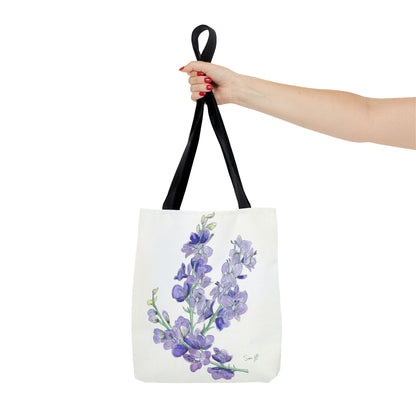 "Larkspur Study" Tote Bag
